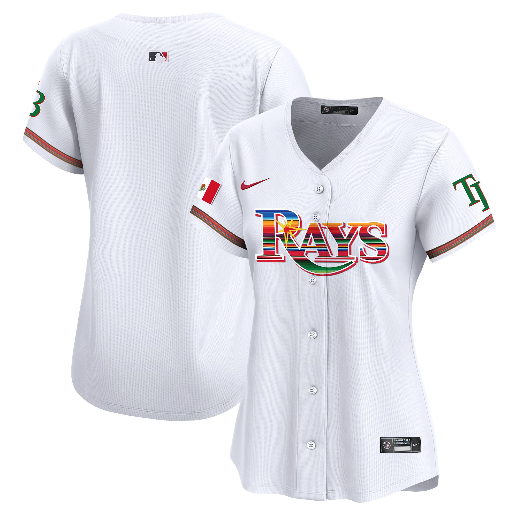 Team Women's Tampa Bay Rays Mexico Vapor Premier Limited White Jersey