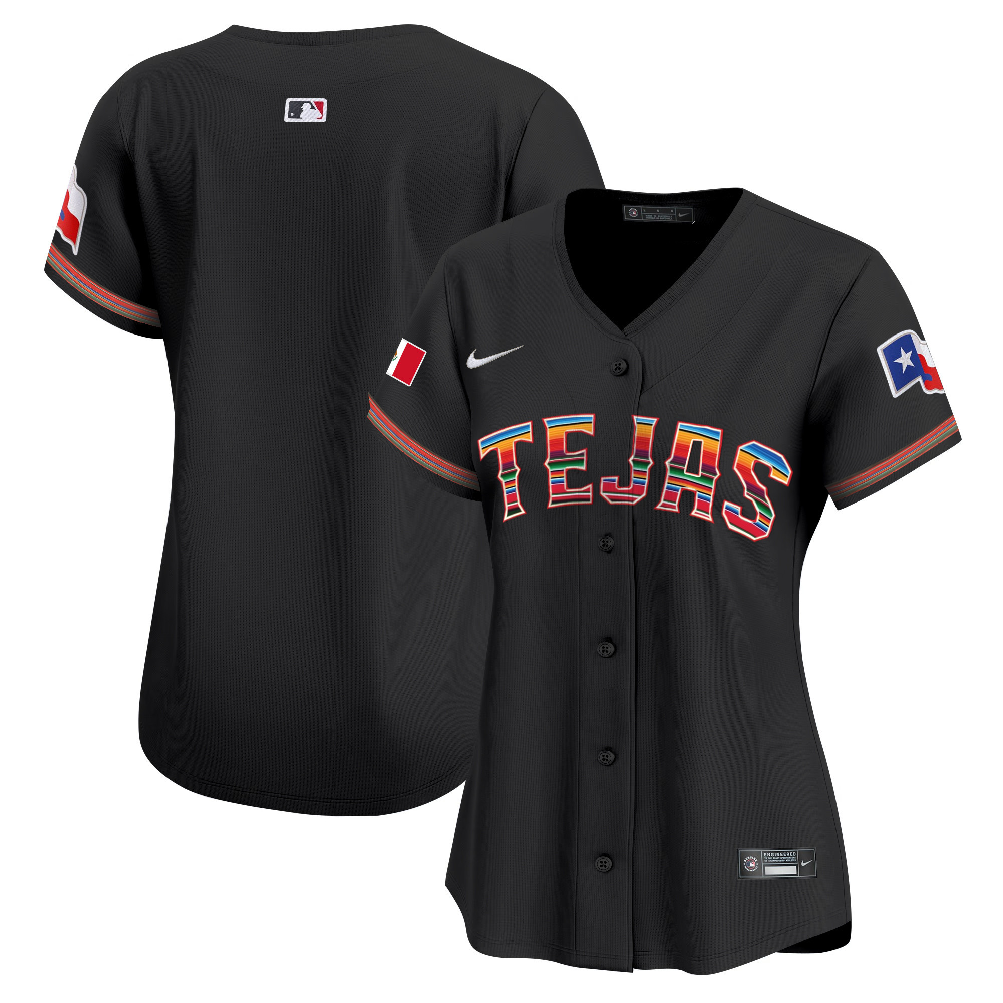 Team Women's Texas Rangers Mexico Vapor Premier Limited Black Jersey