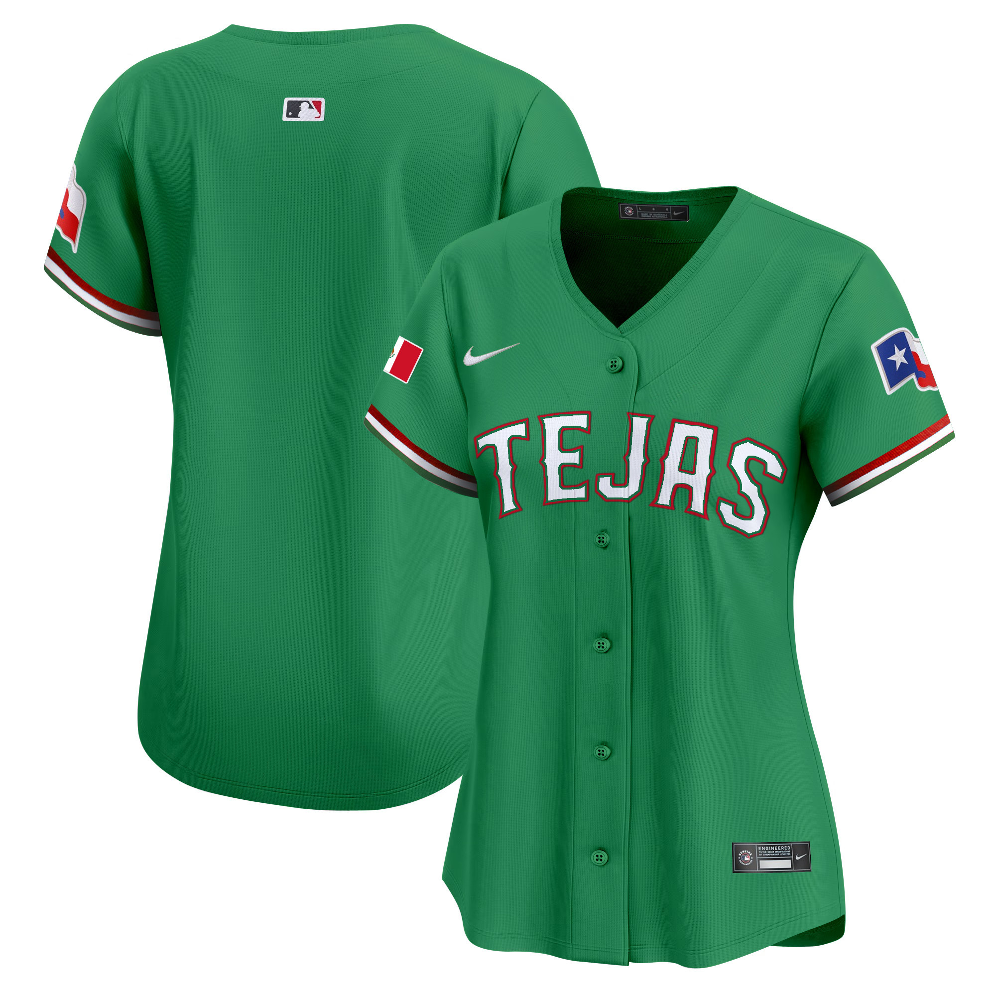 Team Women's Texas Rangers Mexico Vapor Premier Limited Green Jersey