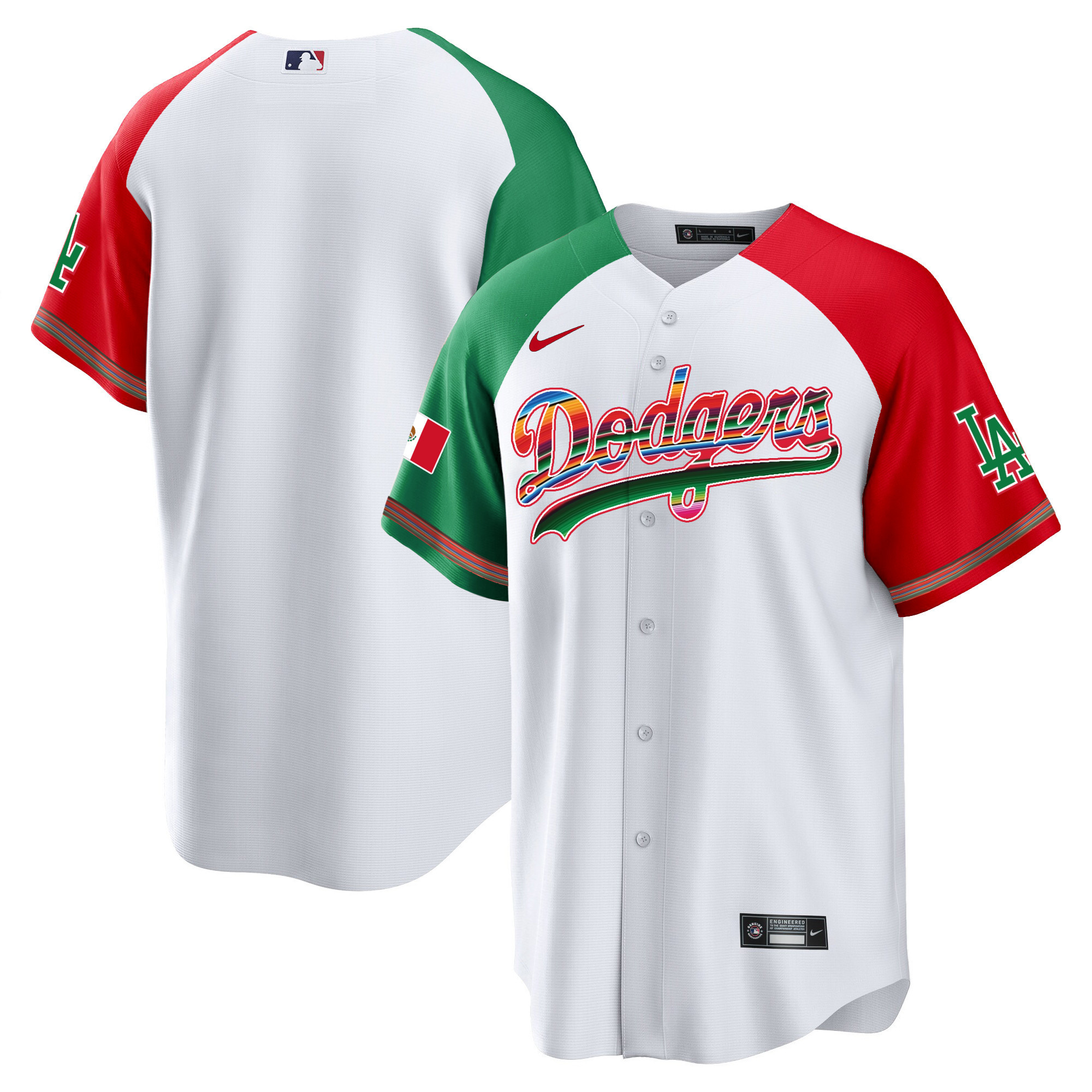 Team Youth's Los Angeles Dodgers Mexico Cool Base Limited Alternate Jersey