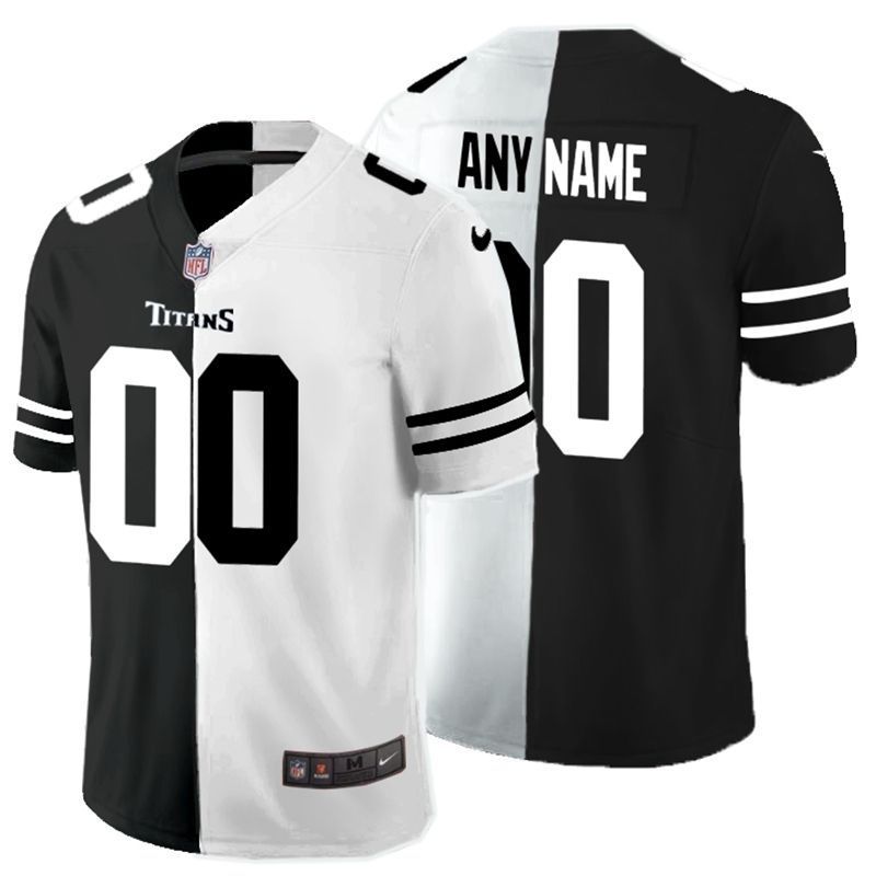 Tennessee Titans personalized Custom Black And White Custom Jersey