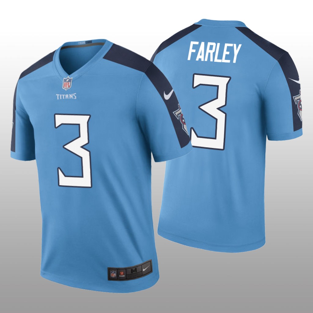 Tennessee Titans Caleb Farley Light Blue Jersey Color Rush Legend - Men's