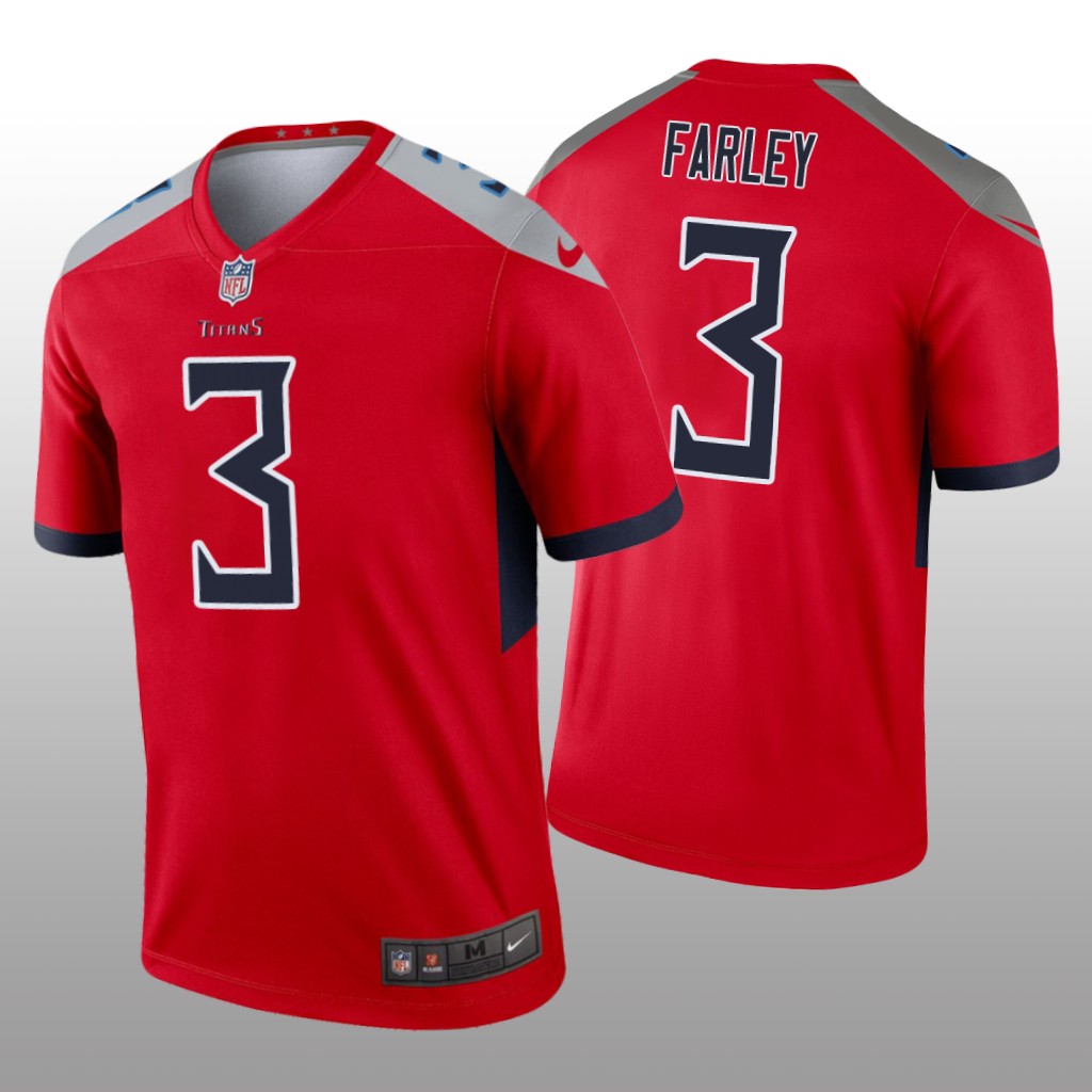 Tennessee Titans Caleb Farley Red Jersey Inverted Legend - Men's