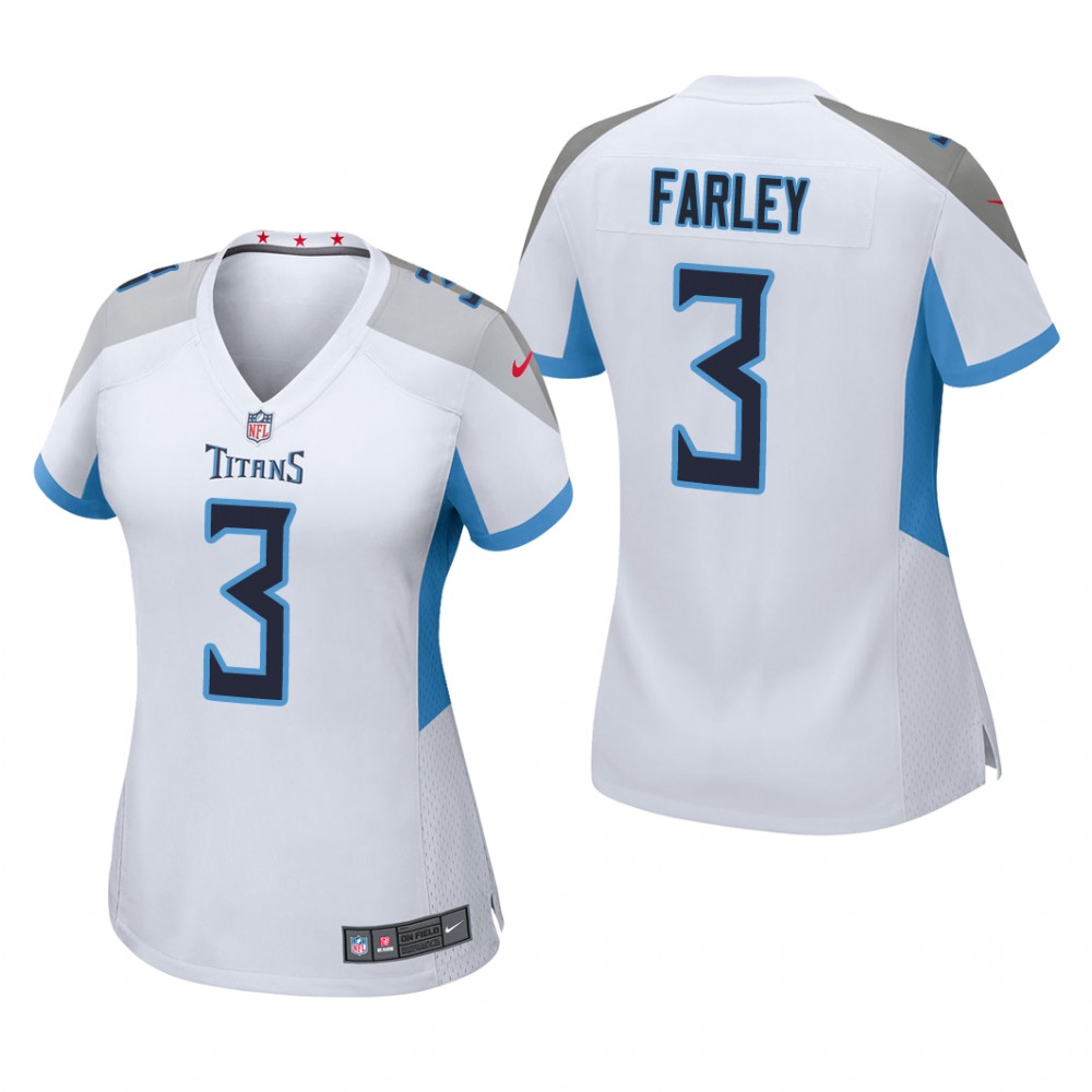 Tennessee Titans Caleb Farley White Jersey Game - Women's