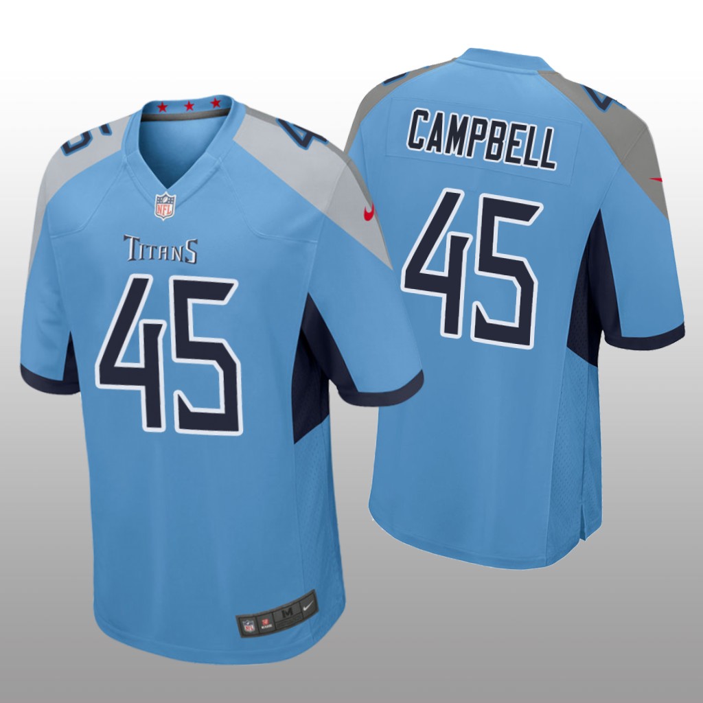 Tennessee Titans Chance Campbell Light Blue Jersey Game - Men's