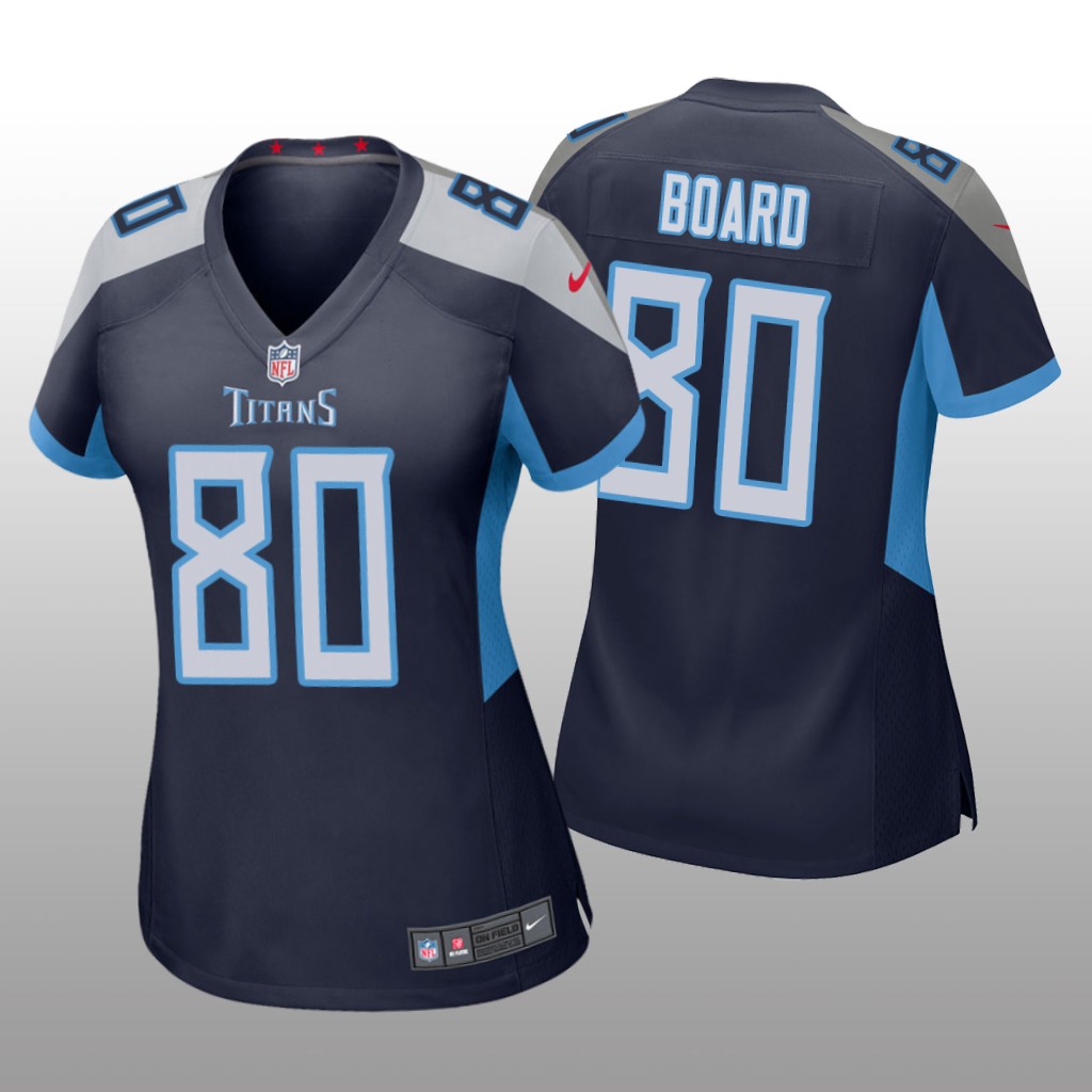 Tennessee Titans C.J. Board Navy Jersey Game - Women's