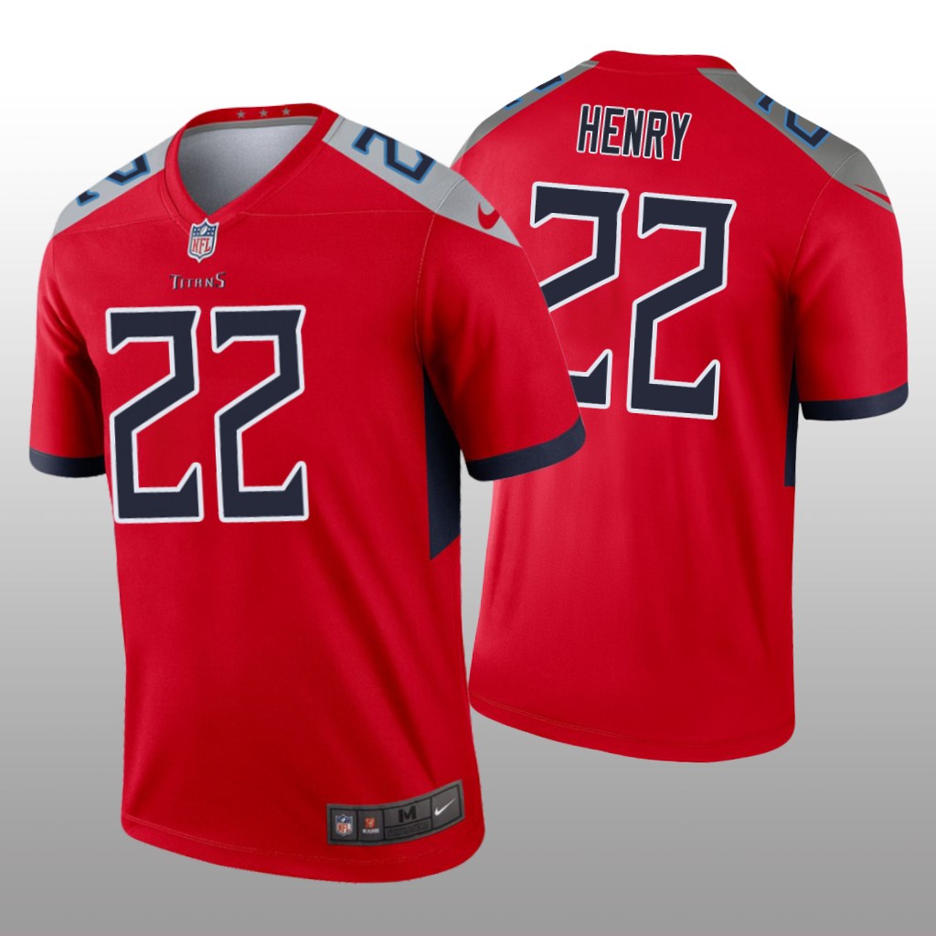Tennessee Titans Derrick Henry Red Jersey Inverted Legend - Men's