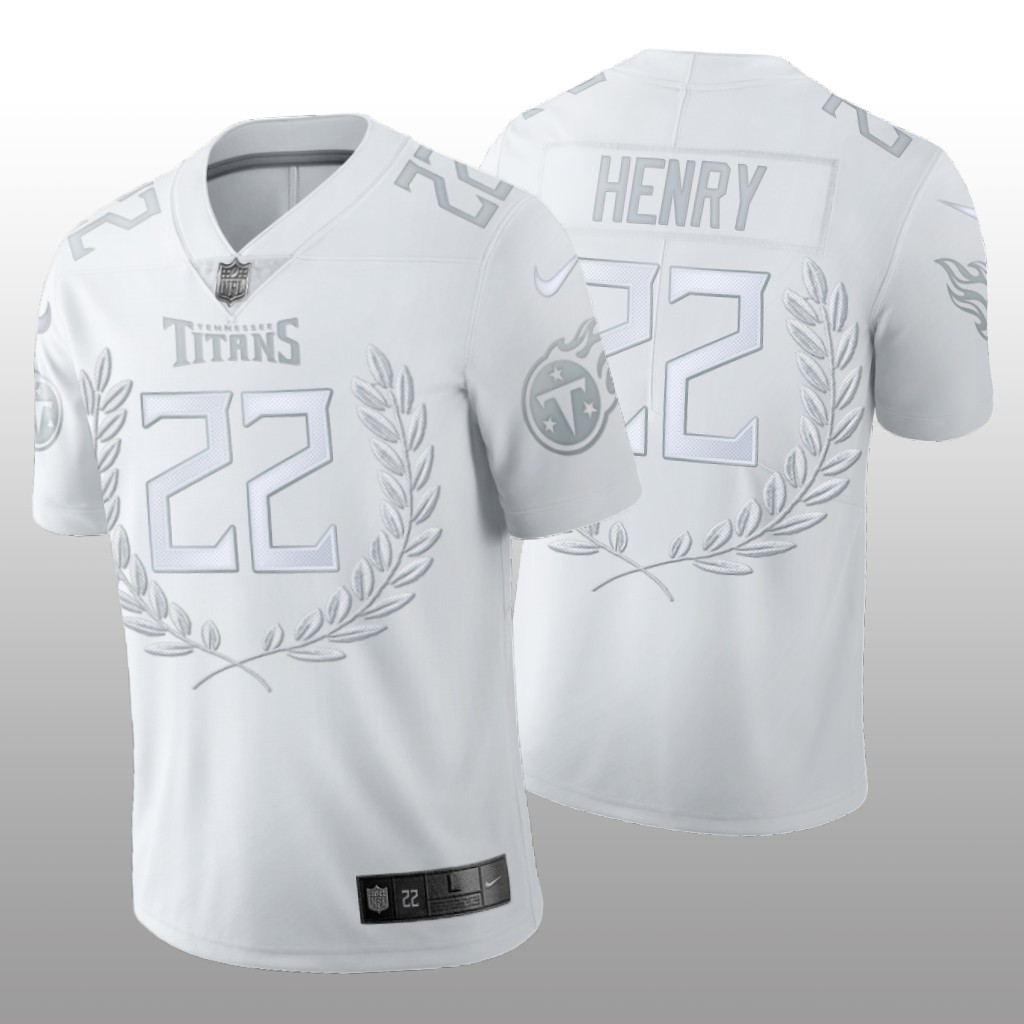Tennessee Titans Derrick Henry White Jersey Platinum Limited