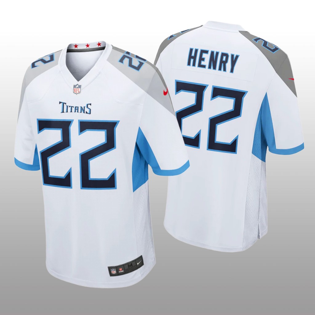 Tennessee Titans Derrick Henry White Jersey Game - Youth