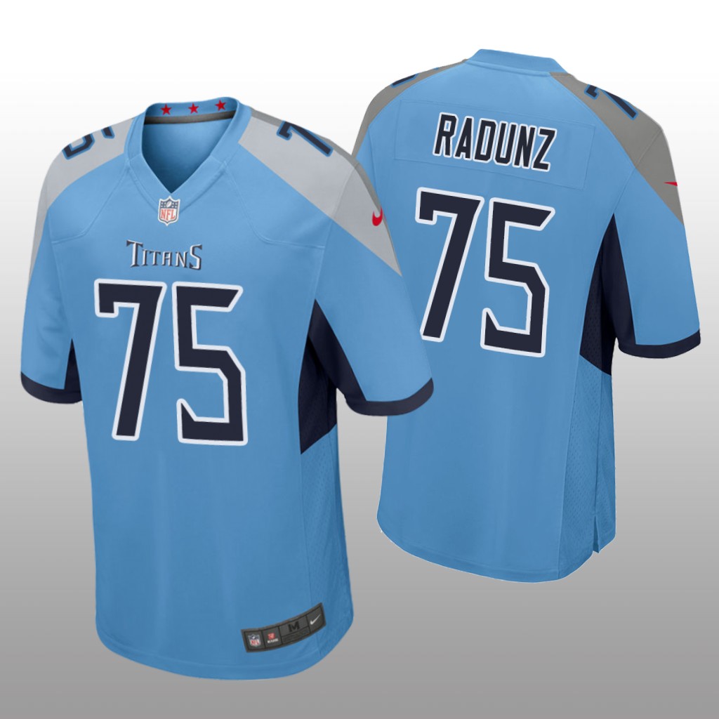Tennessee Titans Dillon Radunz Light Blue Jersey Game - Men's