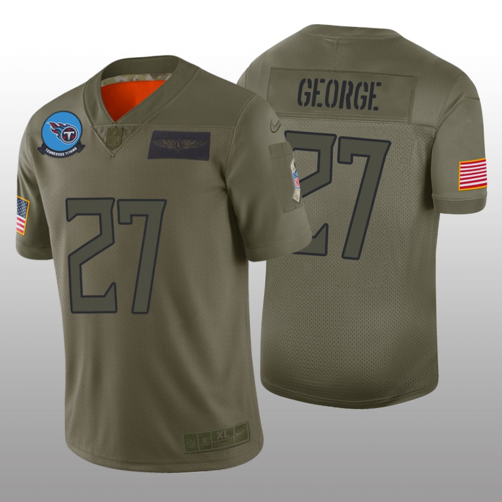 Tennessee Titans Eddie George Camo Limited Jersey Salute to Service - Men's