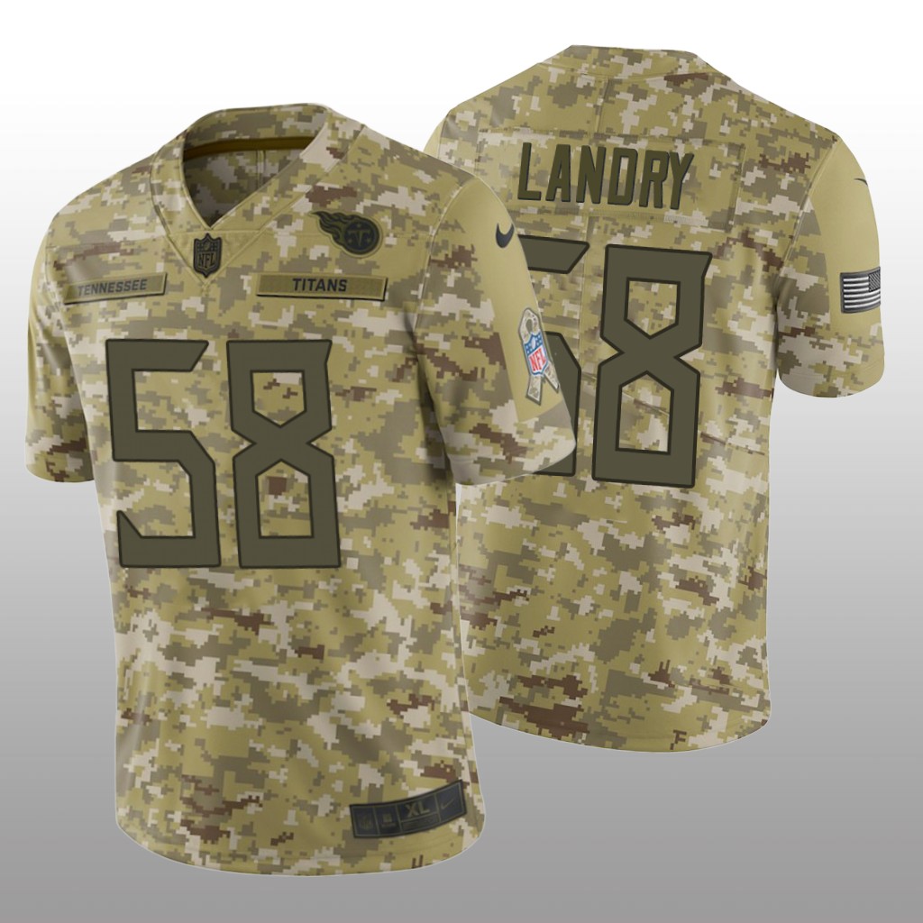 Tennessee Titans Harold Landry #58 Salute to Service Jersey - Camo