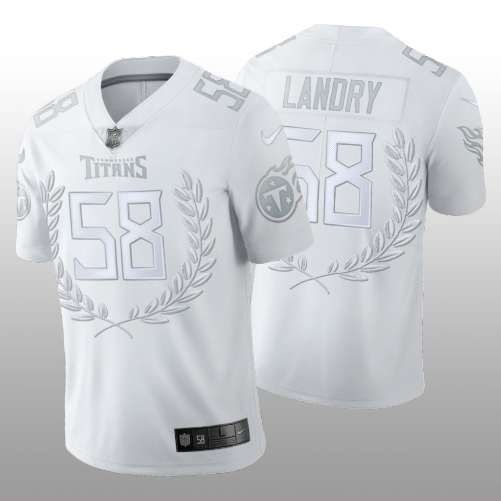 Tennessee Titans Harold Landry White Jersey Platinum Limited