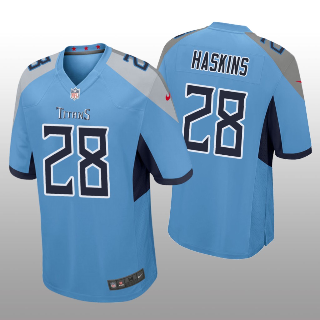 Tennessee Titans Hassan Haskins Light Blue Jersey Game - Men's