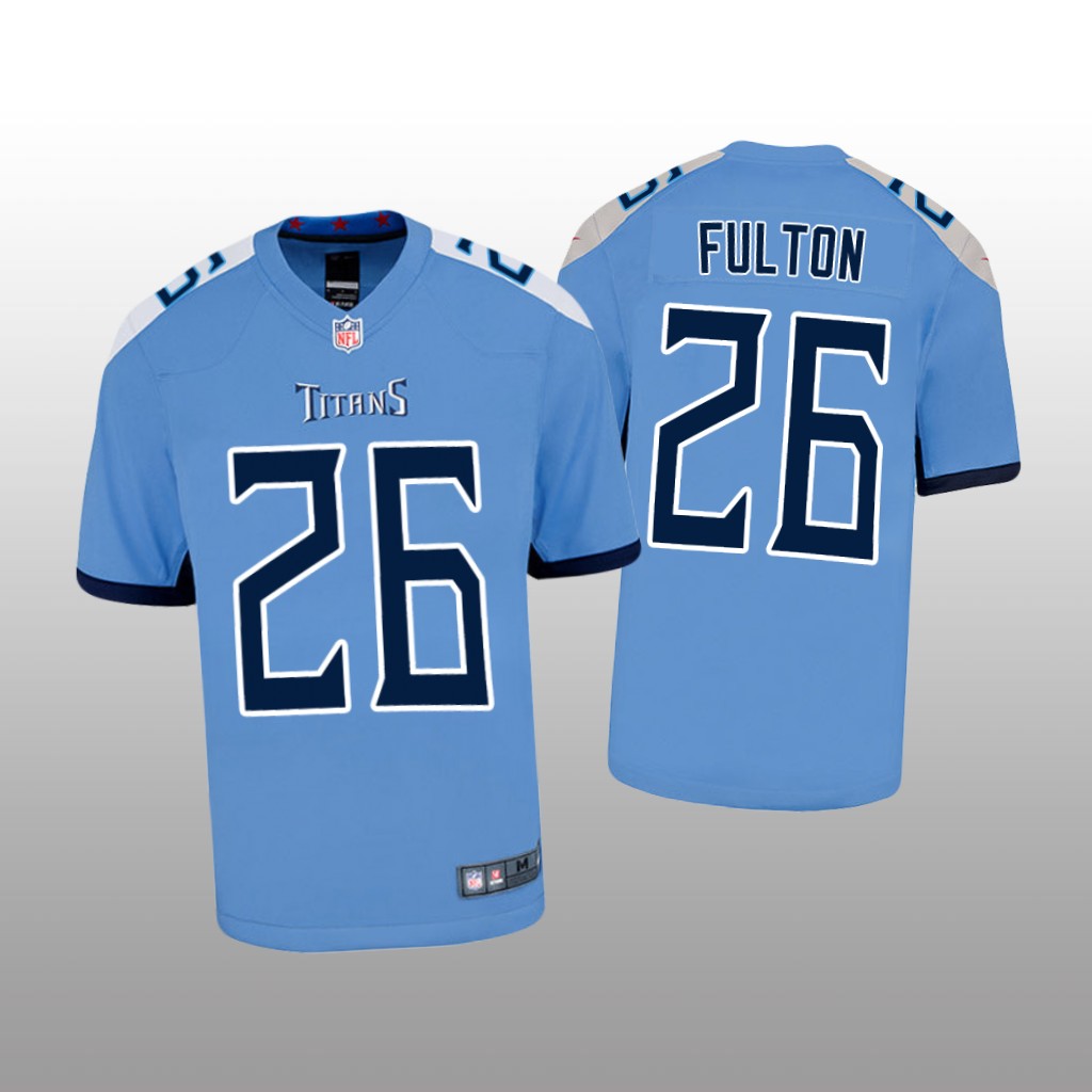 Tennessee Titans Kristian Fulton Light Blue Jersey Game - Youth