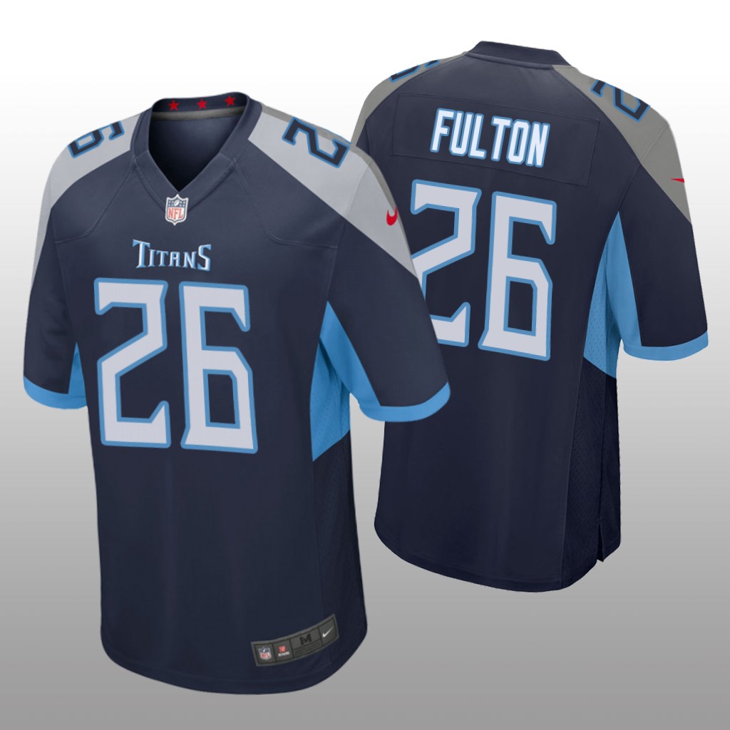 Tennessee Titans Navy Draft Kristian Fulton Game Jersey