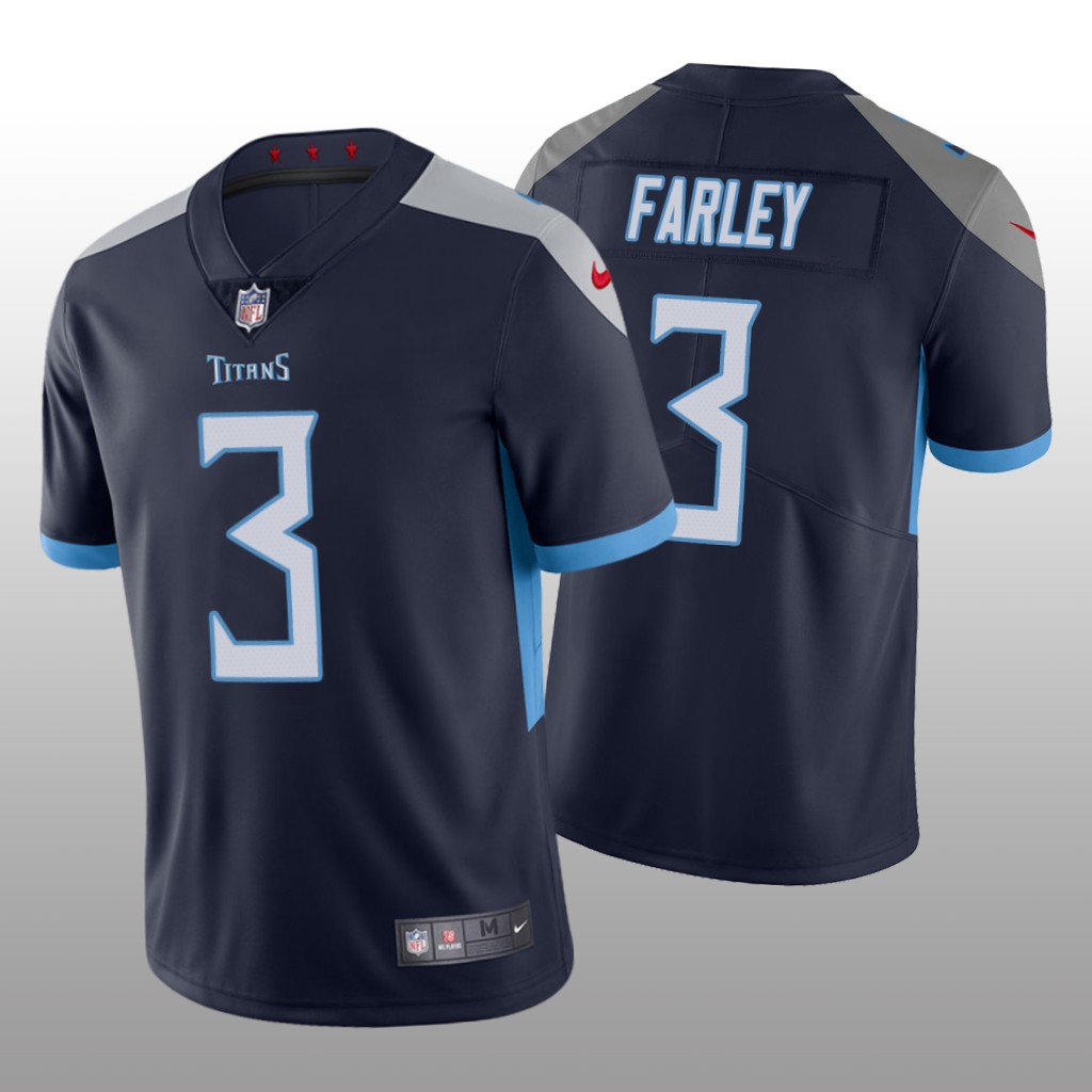 Tennessee Titans Navy  Draft Vapor Limited Caleb Farley Jersey