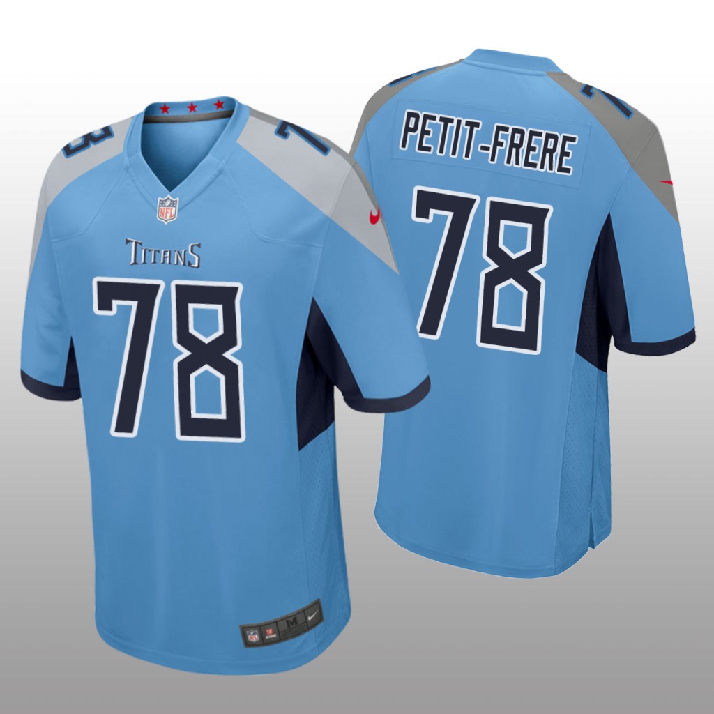Tennessee Titans Nicholas Petit-Frere Light Blue Jersey Game - Men's