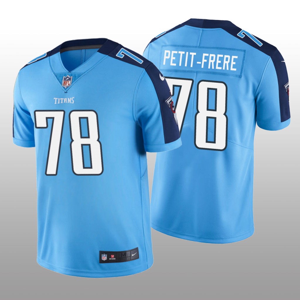 Tennessee Titans Nicholas Petit-Frere Light Blue Jersey Vapor Limited - Men's
