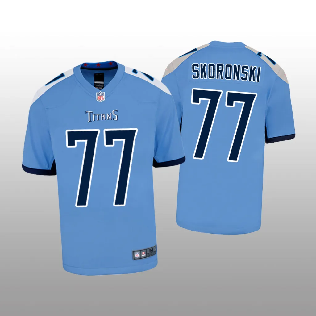 Tennessee Titans Peter Skoronski Light Blue Jersey Game - Youth