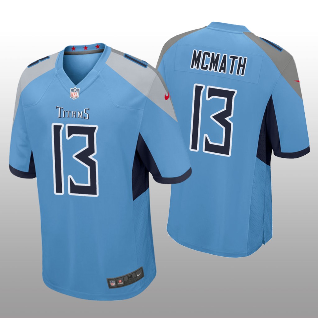 Tennessee Titans Racey McMath Light Blue Jersey Game - Men's