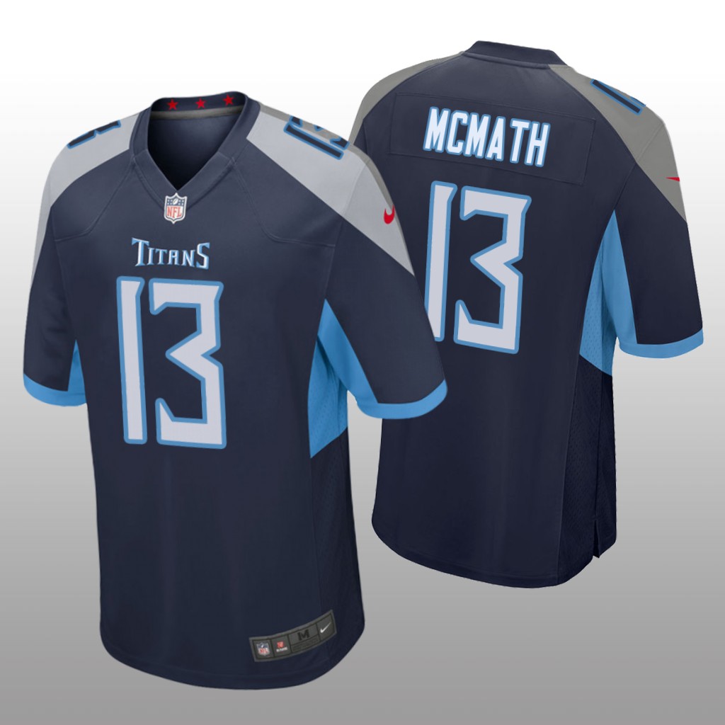 Tennessee Titans Racey McMath Navy Jersey Game - Men's