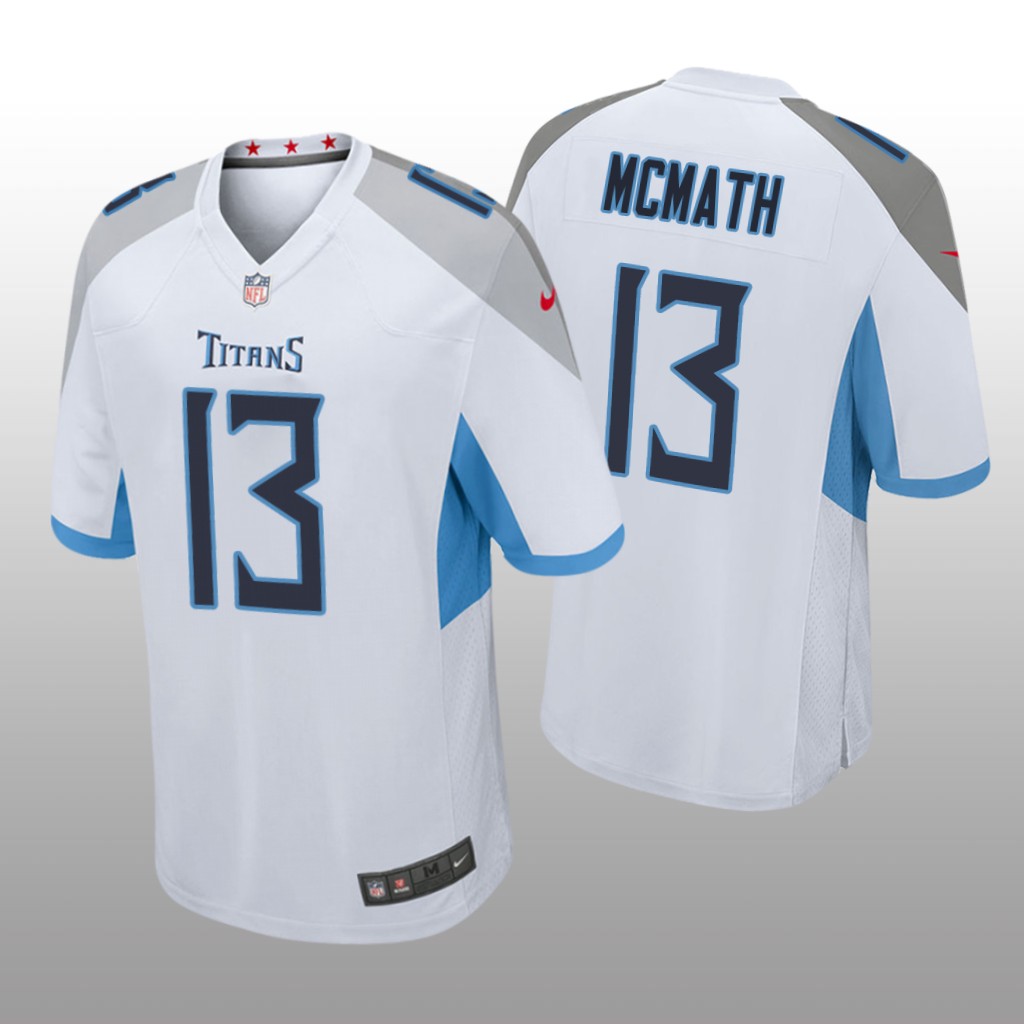 Tennessee Titans Racey McMath White Jersey Game - Men's
