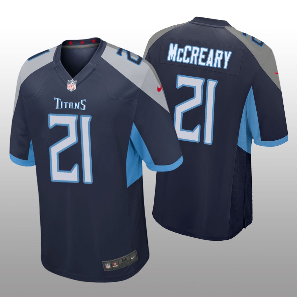 Tennessee Titans Roger McCreary Navy Jersey Game - Men's