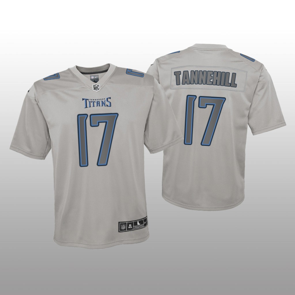 Tennessee Titans Ryan Tannehill Gray Jersey Atmosphere Fashion Game - Youth