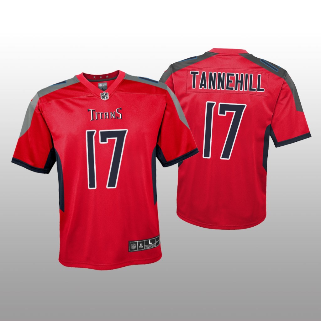 Tennessee Titans Ryan Tannehill Red Jersey Inverted Game - Youth