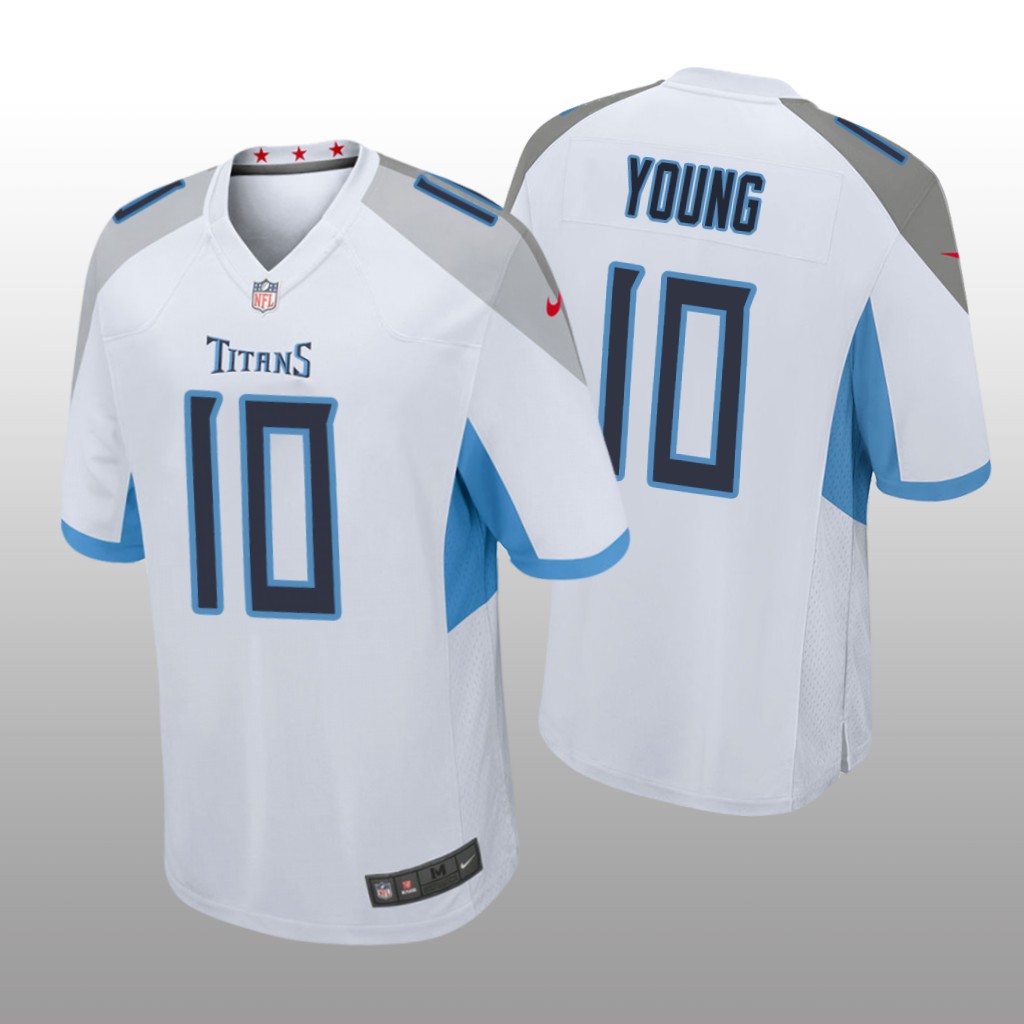 Tennessee Titans Vince Young White Jersey Game - Men's