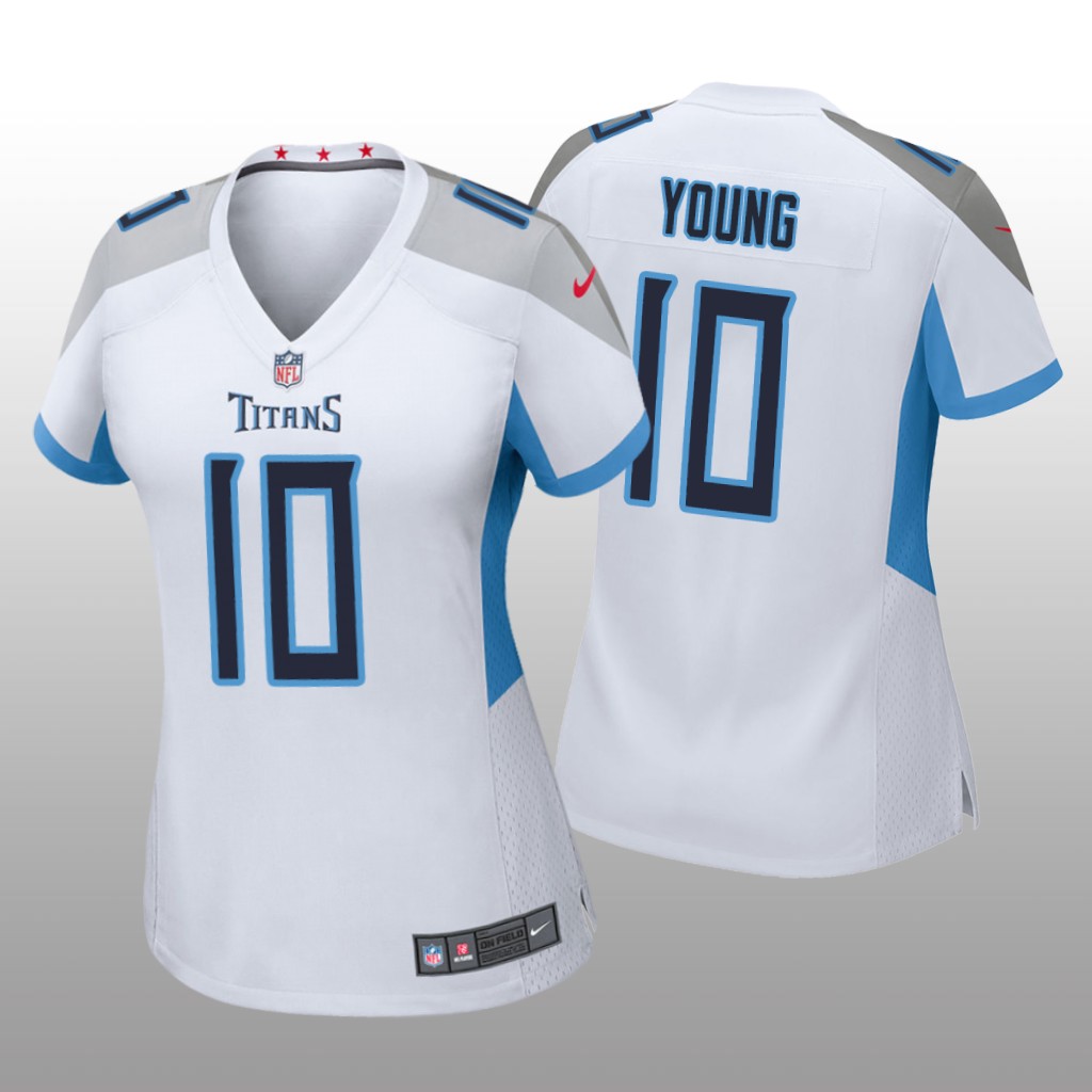 Tennessee Titans Vince Young White Jersey Game - Women's