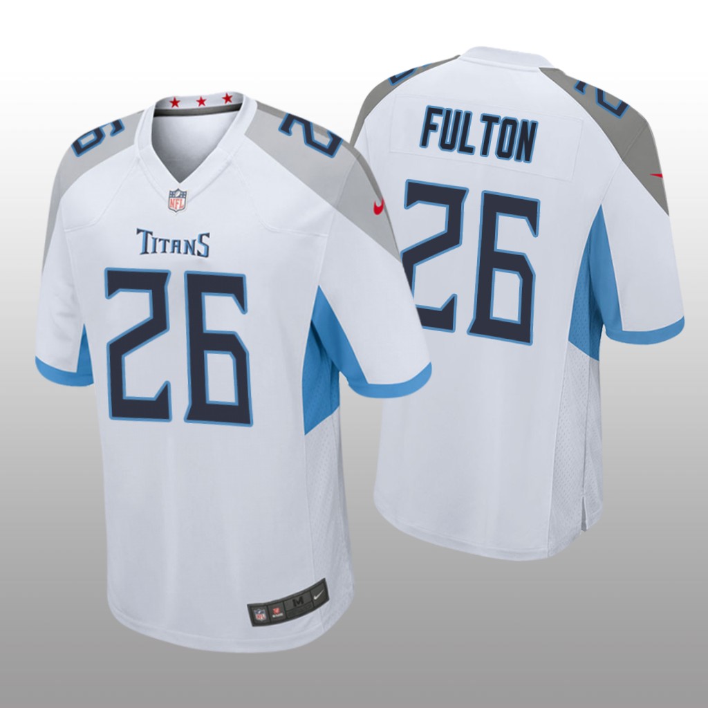 Tennessee Titans White Draft Kristian Fulton Game Jersey