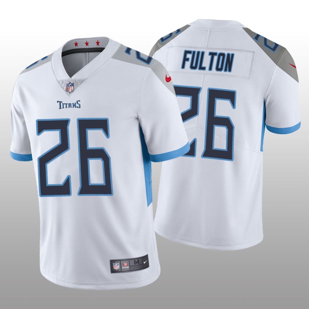 Tennessee Titans White Draft Vapor Limited Kristian Fulton Jersey