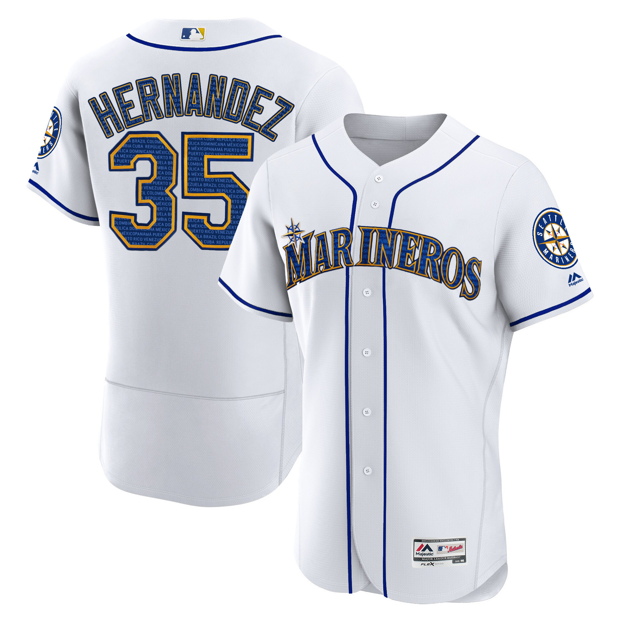 Teoscar Hernandez Seattle Mariners Hispanic Heritage Jersey