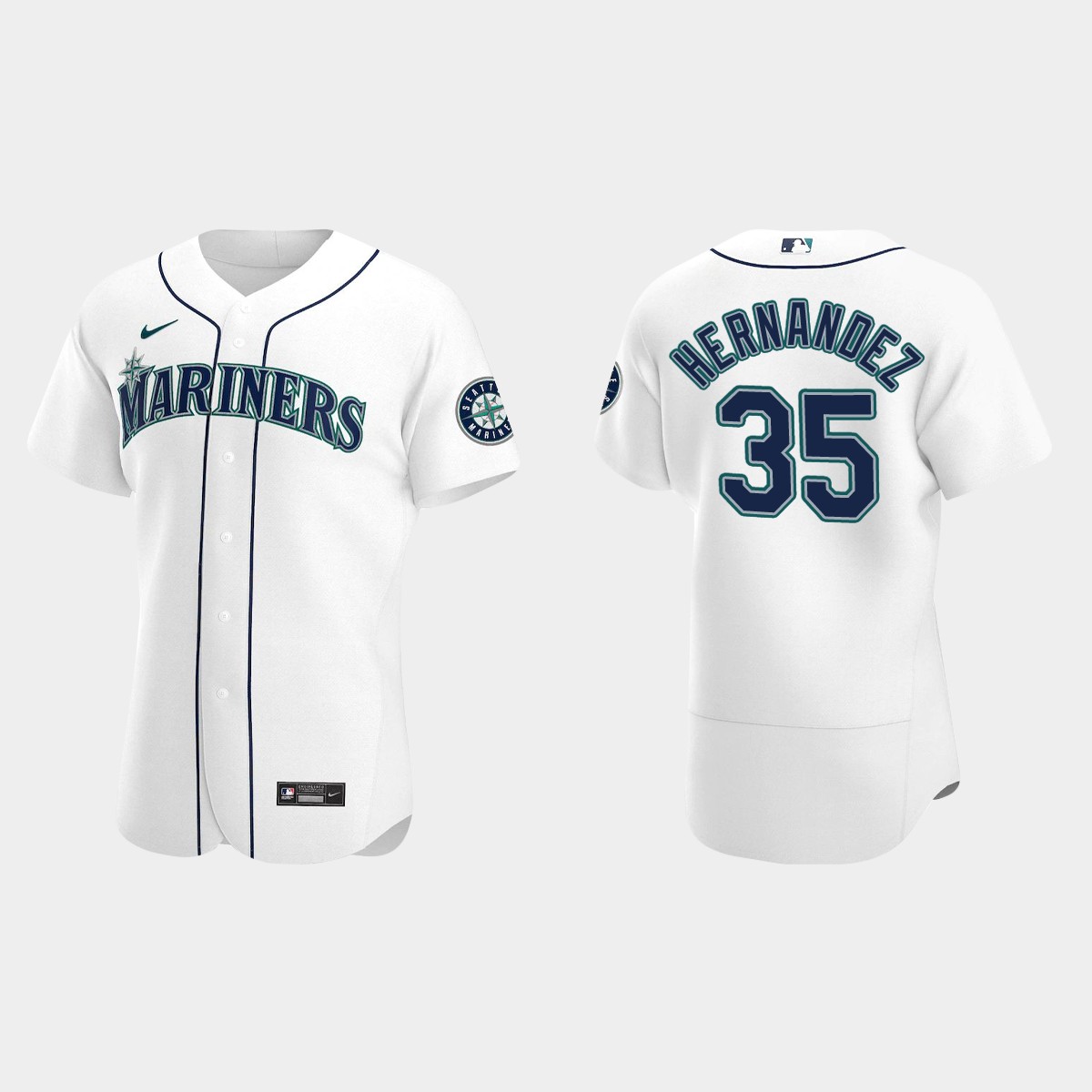 Teoscar Hernandez Seattle Mariners Home Jersey - White