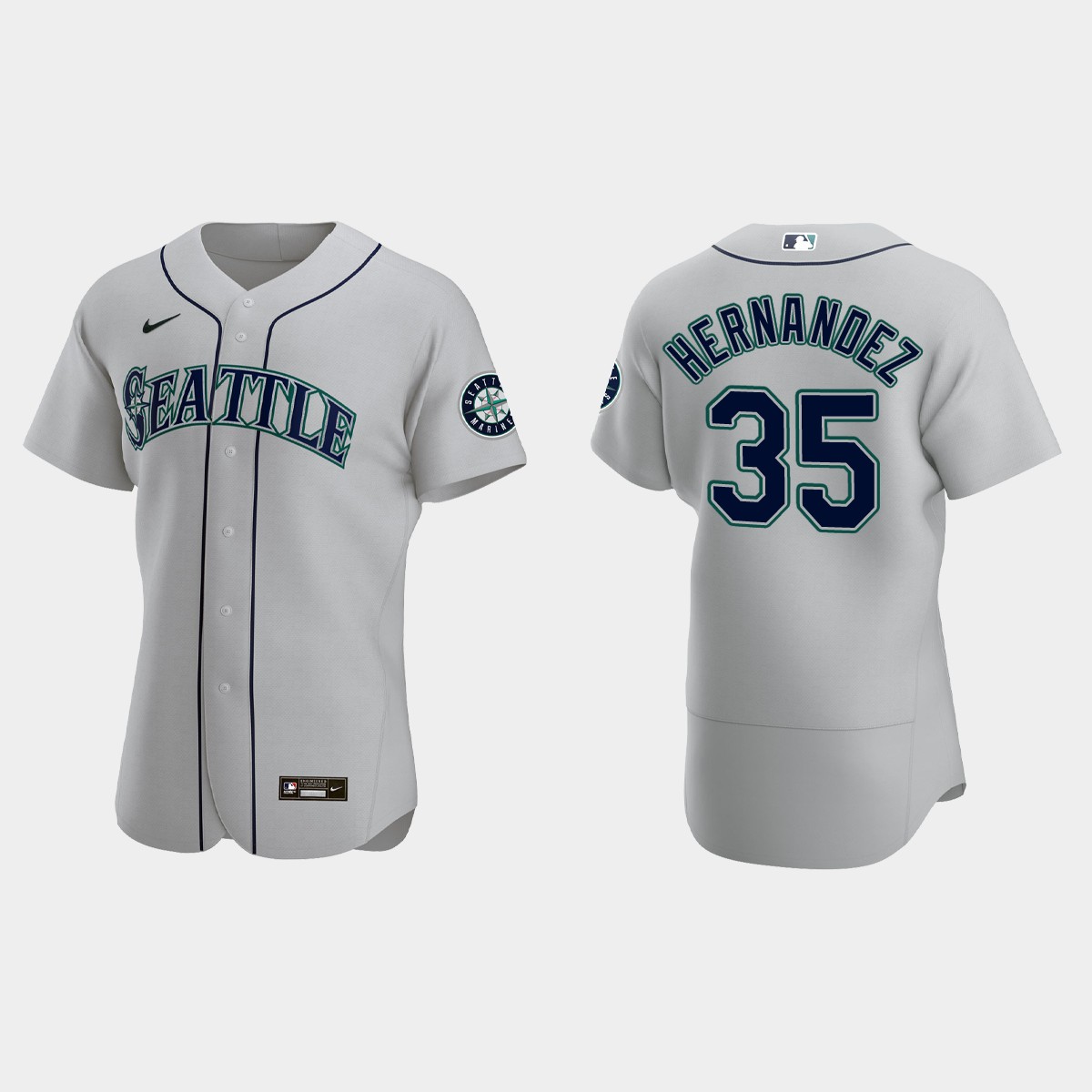 Teoscar Hernandez Seattle Mariners Jersey - Gray