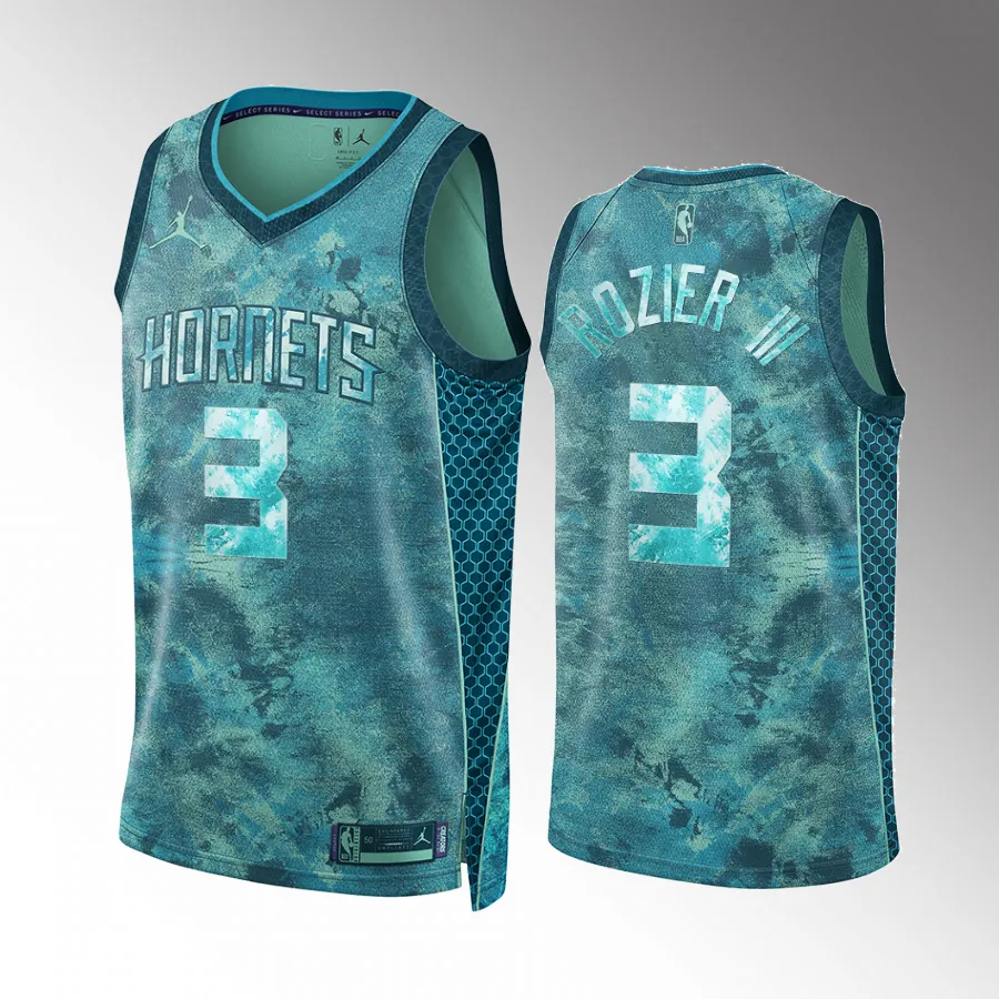 Terry Rozier III Select Series Charlotte Hornets #3 Teal Jersey Camo
