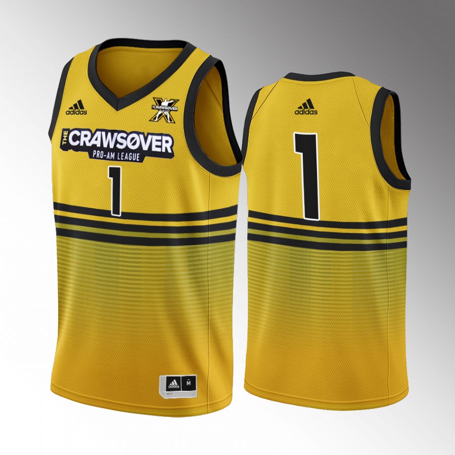 The CrawsOver Pro-Am Chet Holmgren Oklahoma City Thunder Gold #1 Jersey Seattle 