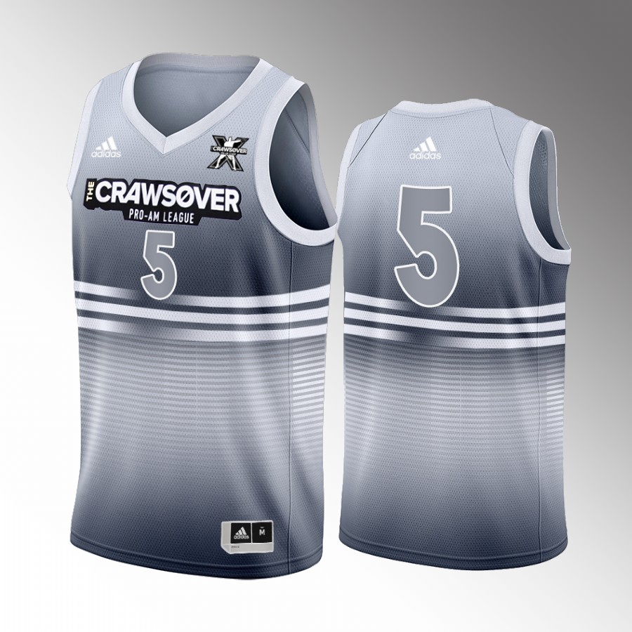 The CrawsOver Pro-Am Dejounte Murray Atlanta Hawks Gray #5 Jersey Seattle 