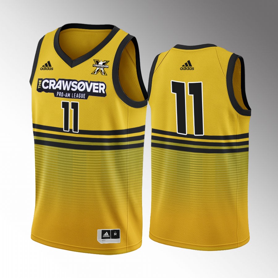 The CrawsOver Pro-Am Trae Young Atlanta Hawks Gold #11 Jersey Seattle 