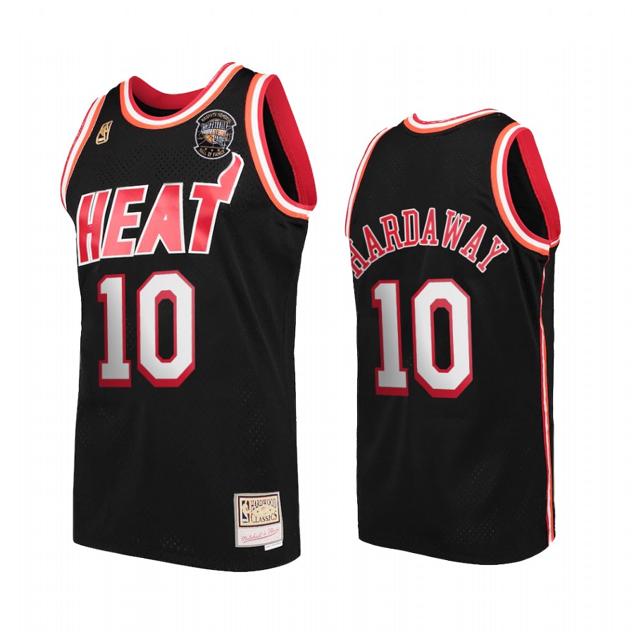Tim Hardaway  Naismith Hall Of Fame Miami Heat #10 Black Jersey