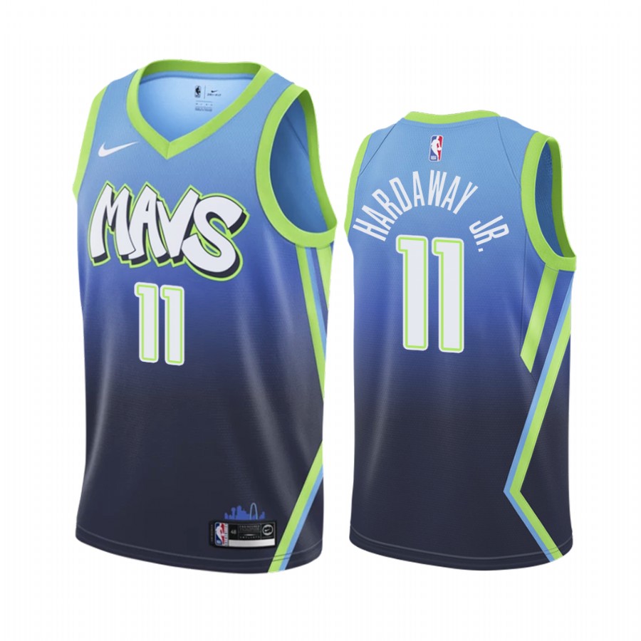 Tim Hardaway Jr. Dallas Mavericks  City Edition Blue Jersey