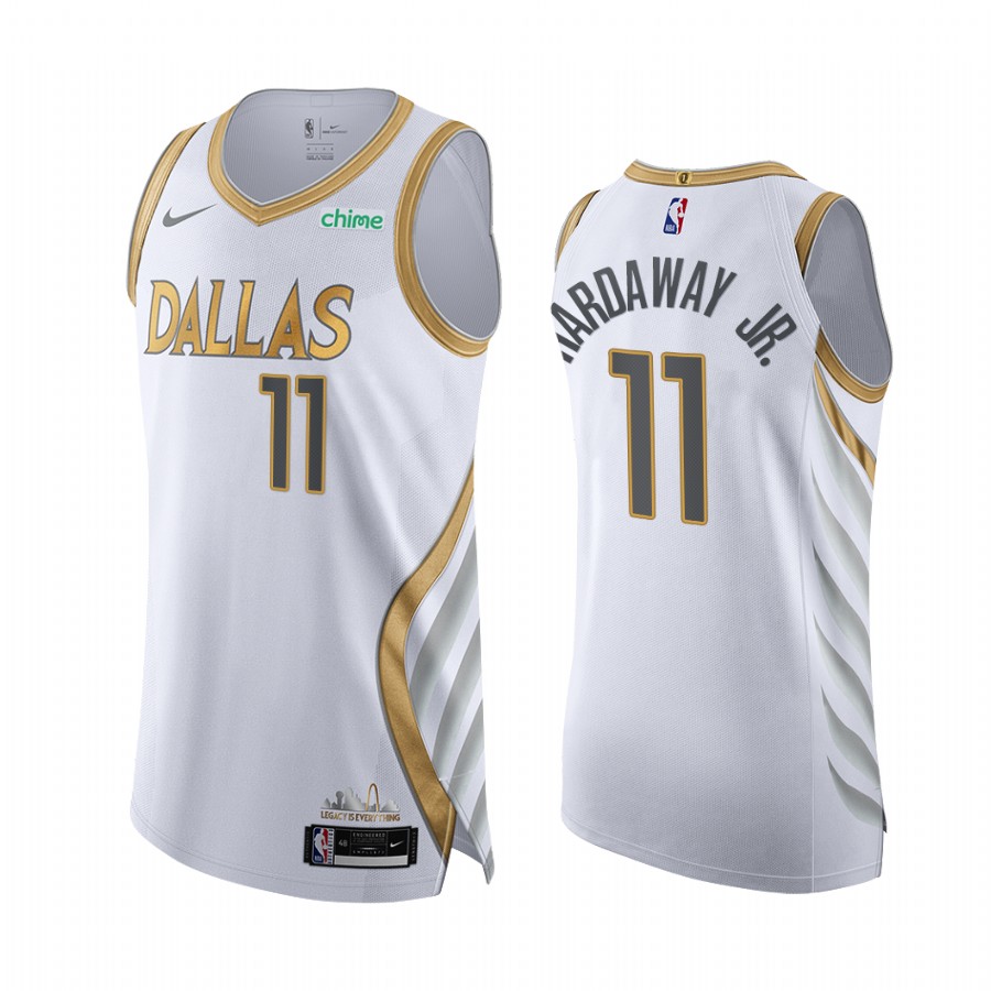 Tim Hardaway Jr. Dallas Mavericks White City Edition  Jersey