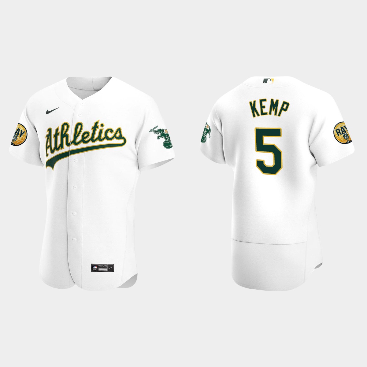 Tony Kemp Oakland Athletics Ray Fosse Patch Jersey - White