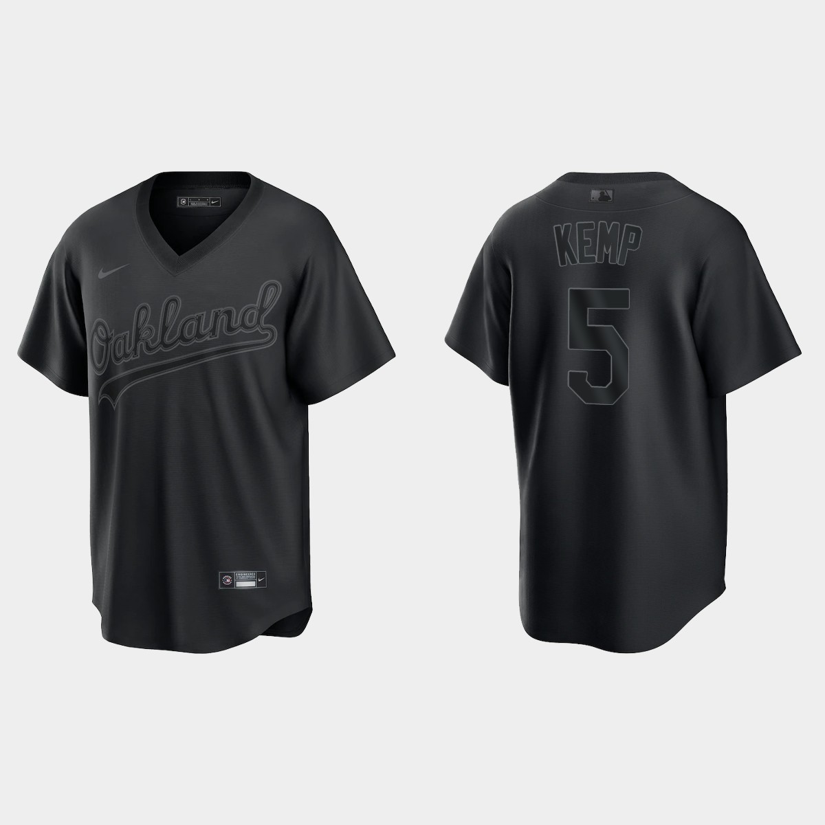 Tony Kemp Oakland Athletics Pitch Black Fashion Jersey - Black