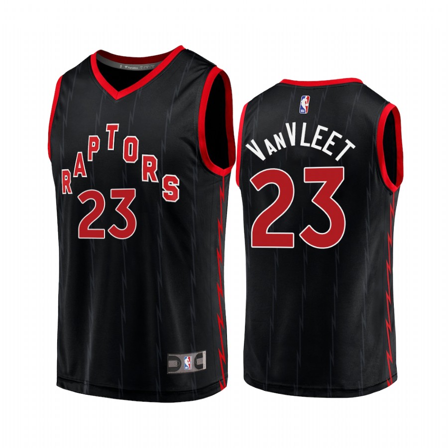 Toronto Raptors #23 Fred VanVleet Jersey  Black Statement Edition