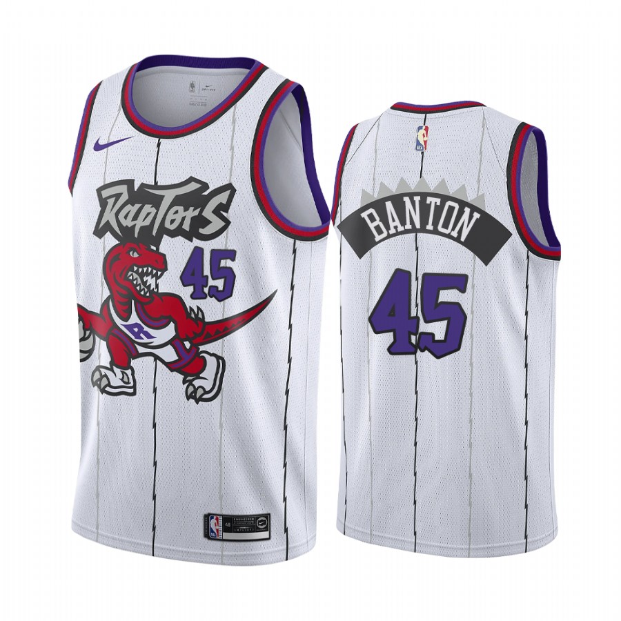 Toronto Raptors Dalano Banton  Draft #45 Classic Edition Jersey White