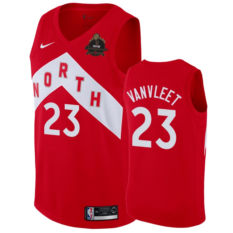 Toronto Raptors Fred VanVleet #23 Finals Champions Red Earned Jersey