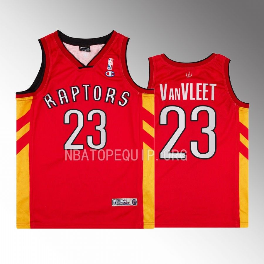 Toronto Raptors Fred VanVleet Euro Live Tour 2007 #23 Red Throwback Jersey